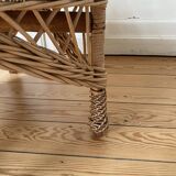"Abuela" high back wicker armchair
