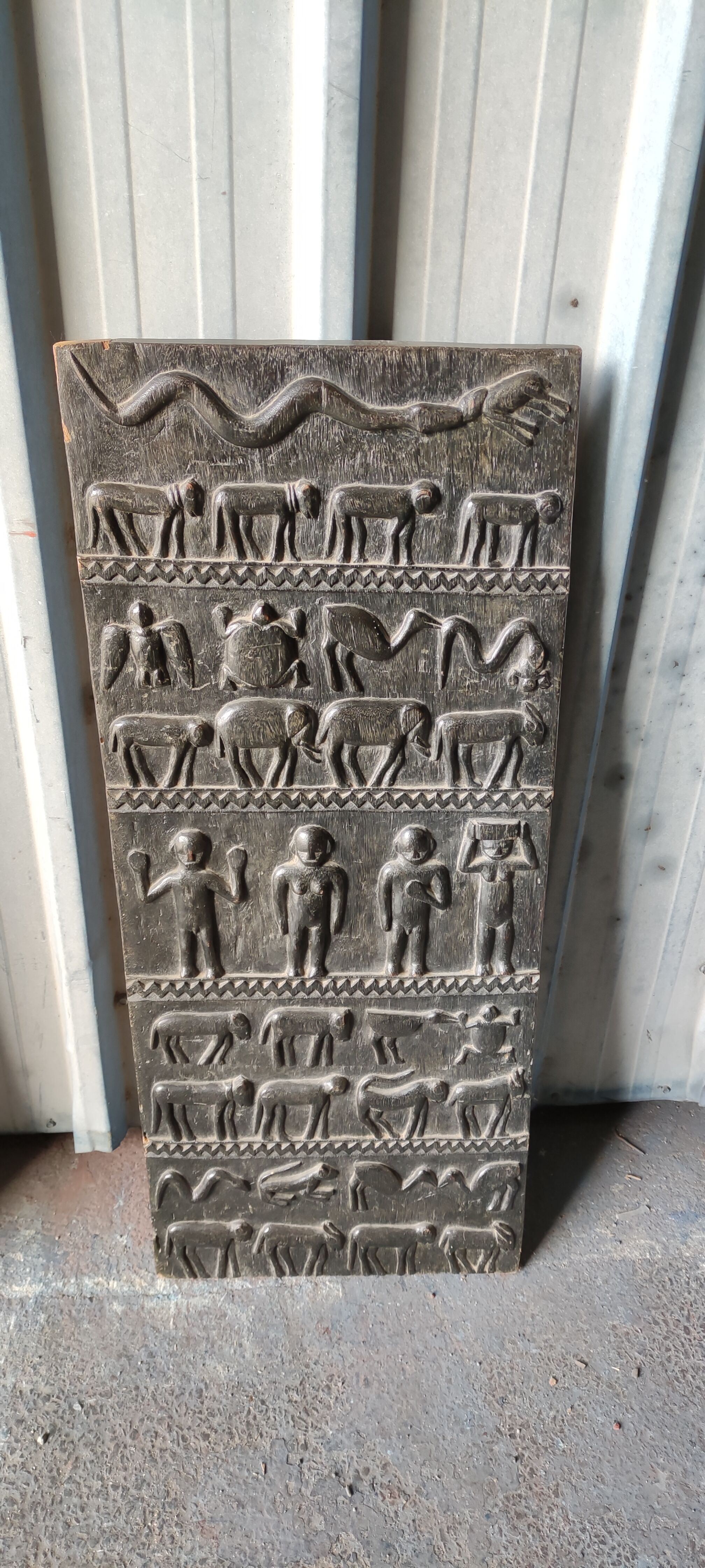 African door pair, ethnic panel