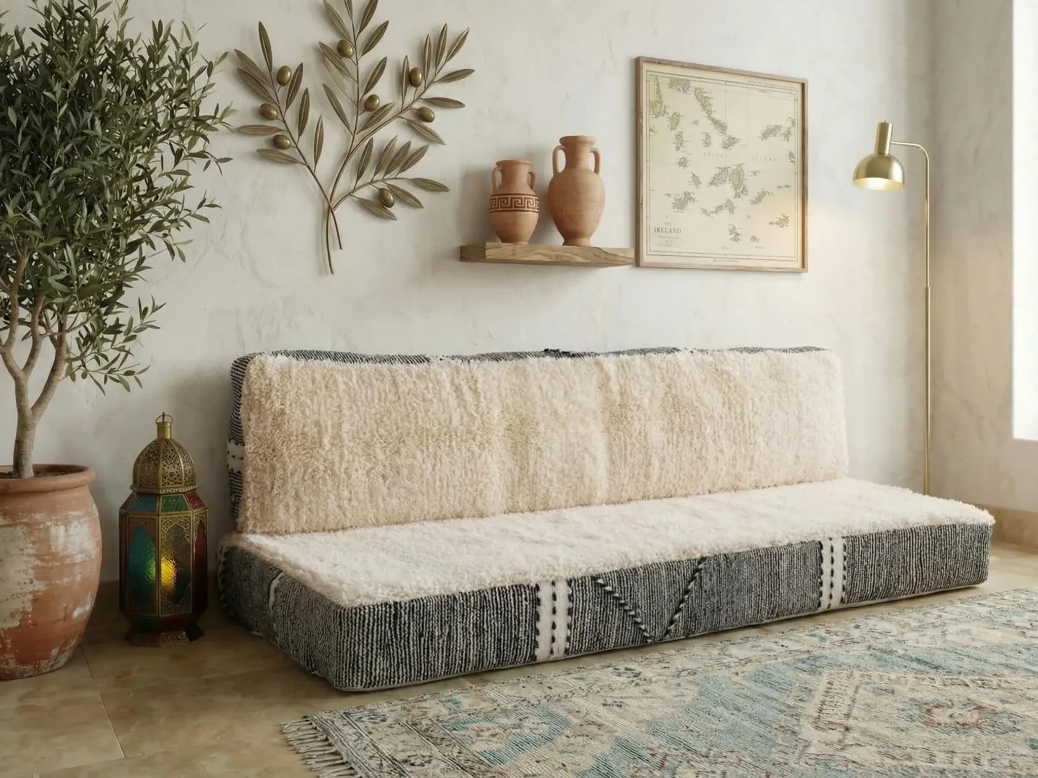 Handmade Moroccan Arabic oriental sofa