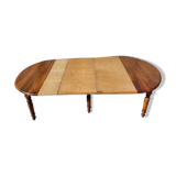 Table 6 feet in walnut with 3 extensions of the xix th century n23