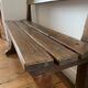 Solid oak school or church bench