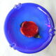 Bougeoir vintage en verre fleur