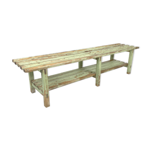 banc en bois industriel