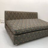 Low Tuxedo Two Seater Sofa On Wheels Mid Century Modern Settee 1960s Multicolour