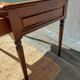 Desk, green leather top