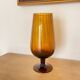 Large amber vase from the 1960s.