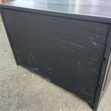 Alsatian curved chest of drawers XVIIIth patinated