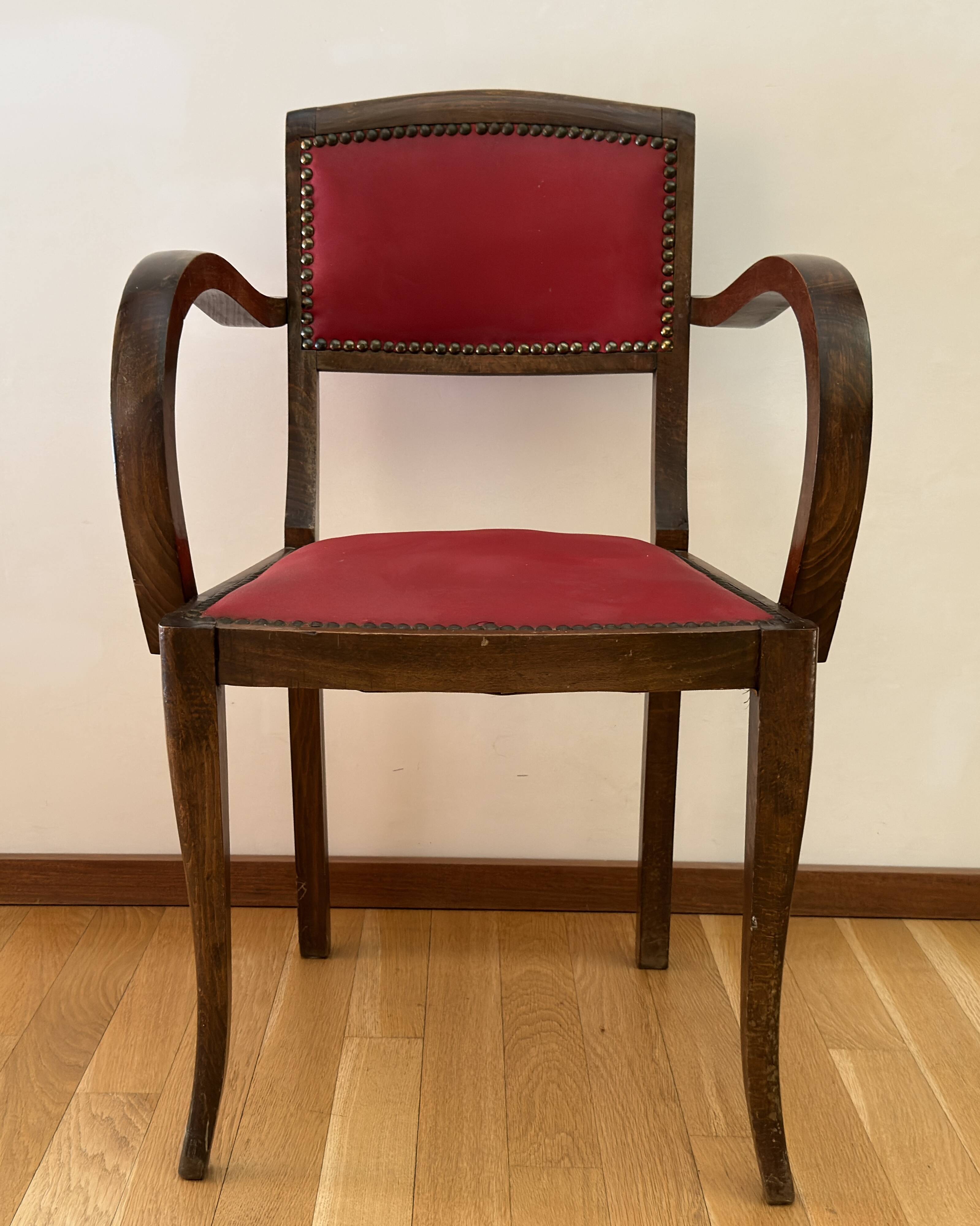 Vintage bridge armchair - 1950s - Good original condition