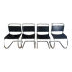 4 chaises MR10 Ludwig Mies Van Der Rohe