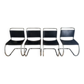 4 chaises MR10 Ludwig Mies Van Der Rohe
