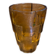 Vintage Art Deco Style Orange Amber Moulded Glass Vase