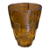 Vintage Art Deco Style Orange Amber Moulded Glass Vase