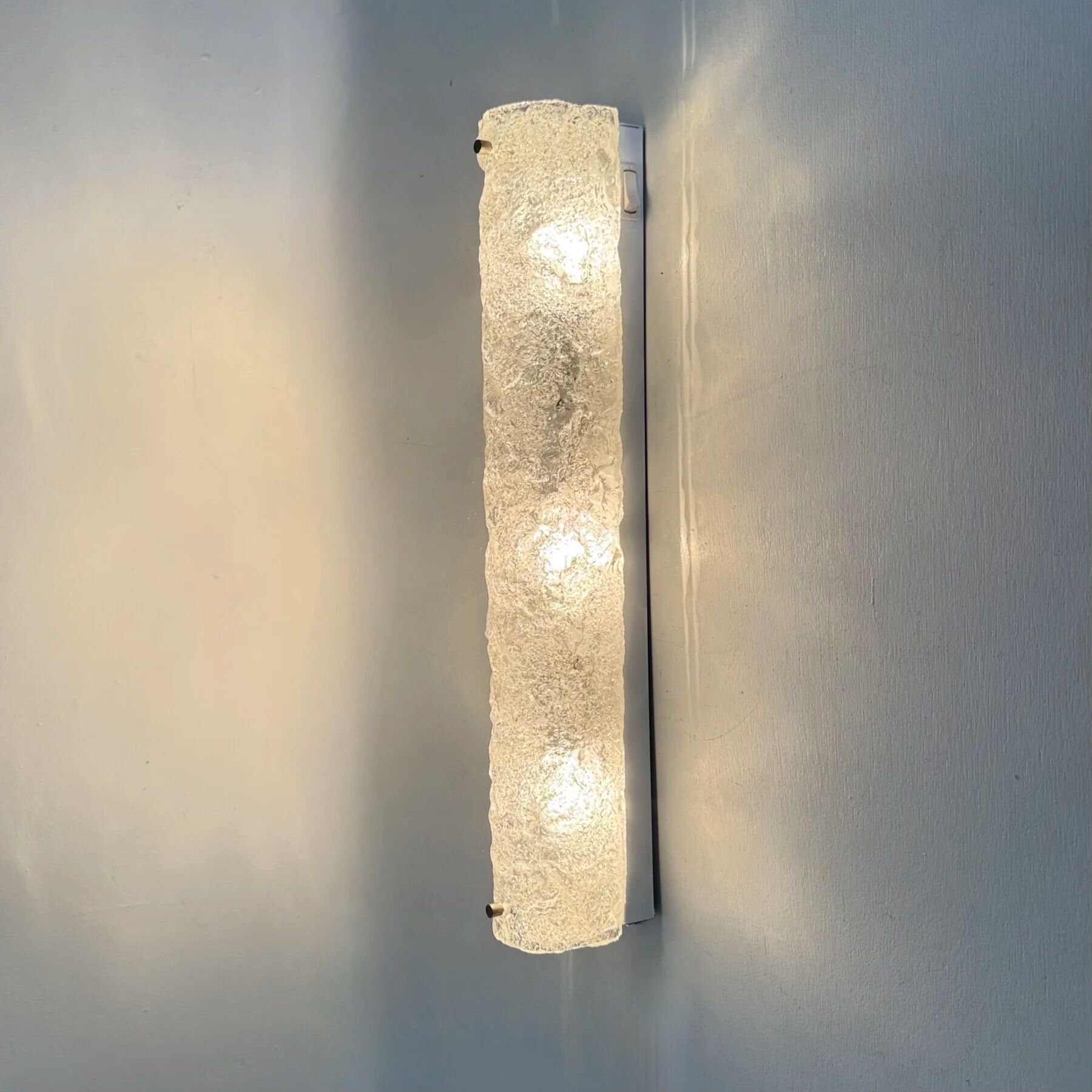 Mid-century design Murano glass wall sconces, Germany, 1970s