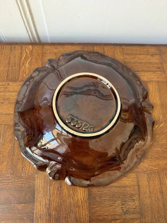Vallauris style decorative plate