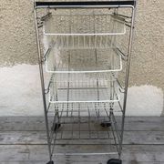 Metal serving trolley 1970s
