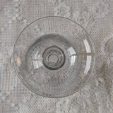 Chiseled crystal vase