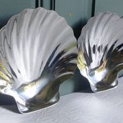 2 coupelles coquillage en inox