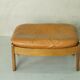 Danish leather ottoman, 1970