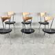 Rare dining chairs in copper by Cattelan italy, 1970s
