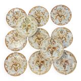 Set of Keraluc Quimper dessert plates