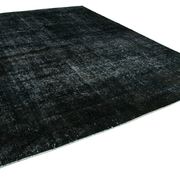 Handwoven Persian Overdyed 292 cm x 386 cm Black Wool Carpet