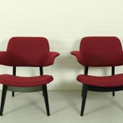 Pair of lounge armchairs by Louis van Teeffelen for Wébé – Dutch mid-century modern (1960s)