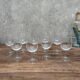 Set of water glasses on stems