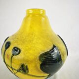 Blown Glass Vase Signed Jean Claude Novaro