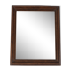 Old rectangular mirror, wooden frame