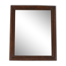 Old rectangular mirror, wooden frame