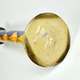 Signed ceramic candlestick