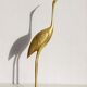 Brass heron 30cm