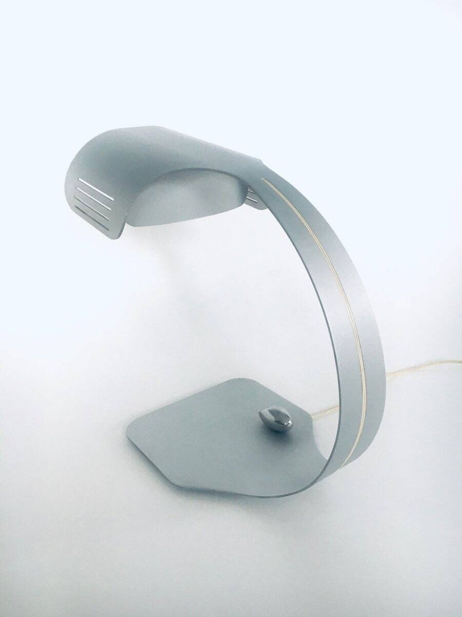 Aluminium Colomba Design Desk Lamp by Walter & Moretti, France, 1972