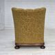 1960s, Danish highback armchair, furniture wool, solid oak wood.
