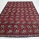 7x10 Kilim Wine Red Turkish Kilim Rug, 218x311Cm