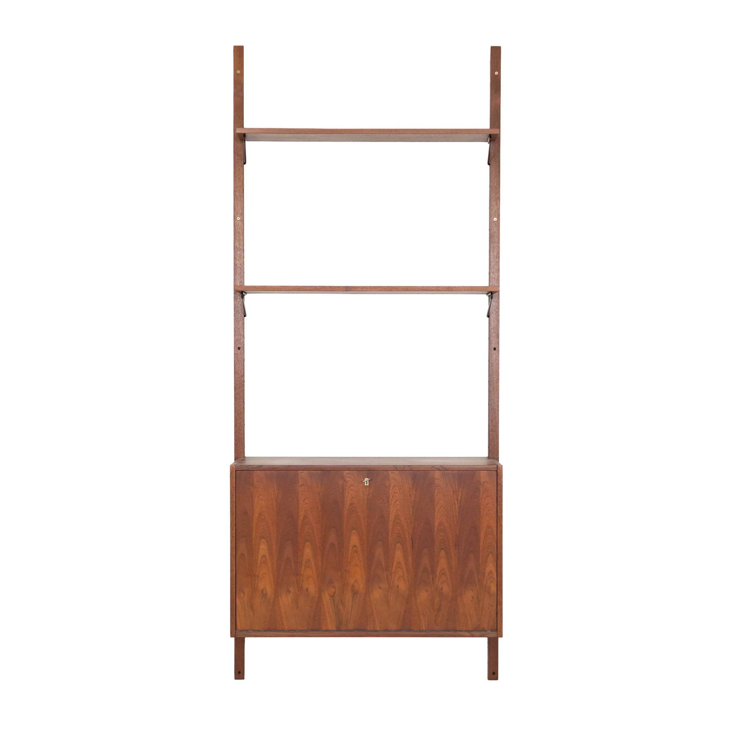 Teak shelving unit, Danish design, 1960s, made in Denmark