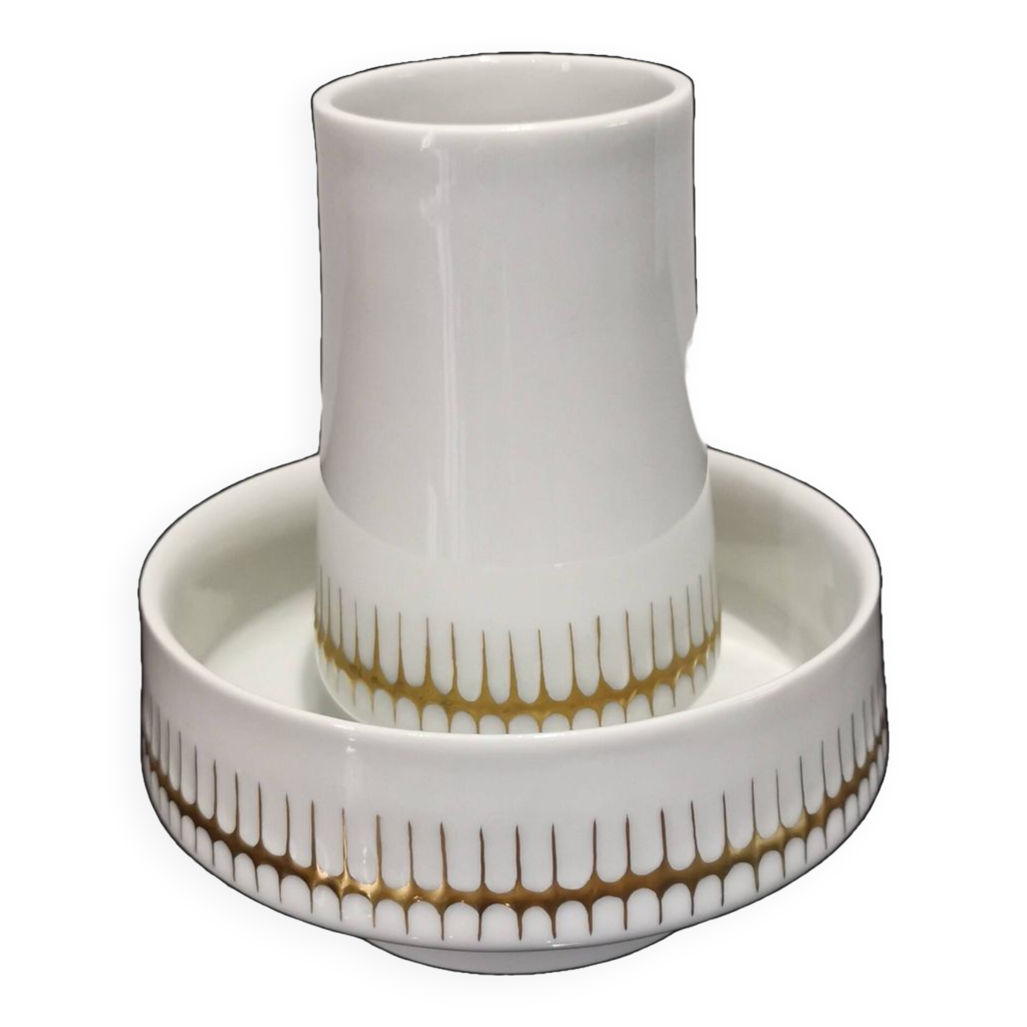 2 old ceramic pots made in Czechoslovakia around 1960s-1970s