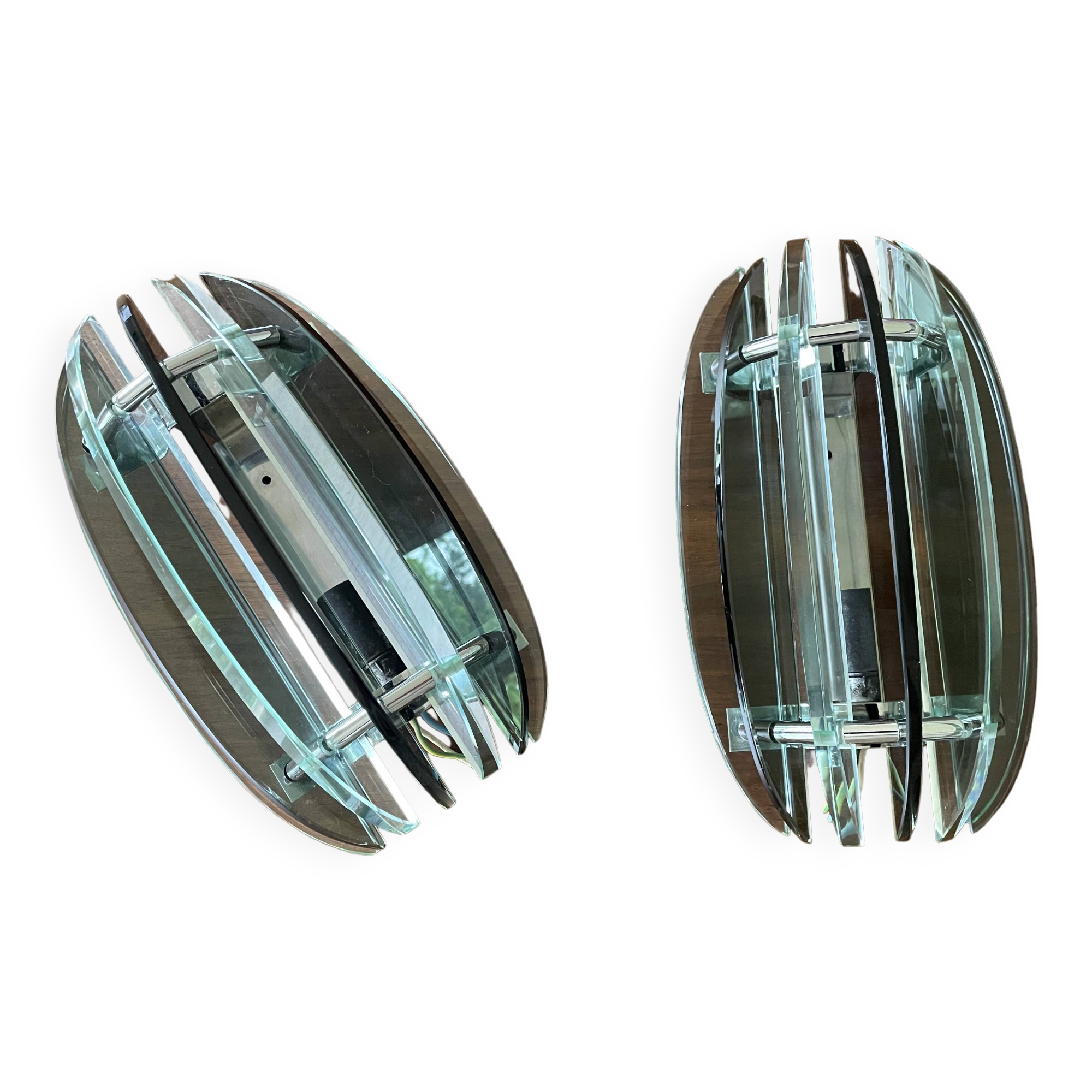 Wall lights with Murano glass slats VECA Italy