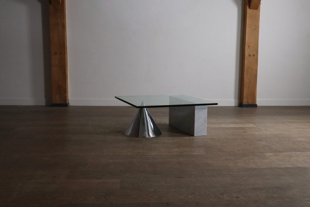 Lella and Massimo Vignelli Kono coffee table for Casigliani, Italy, circa 1984
