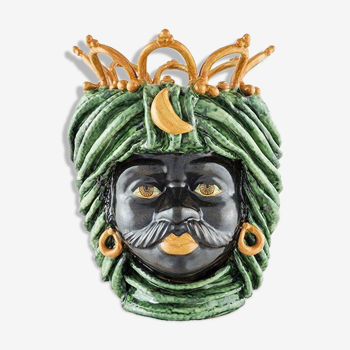 Vase couronne vert homme