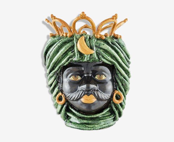 Vase couronne vert homme