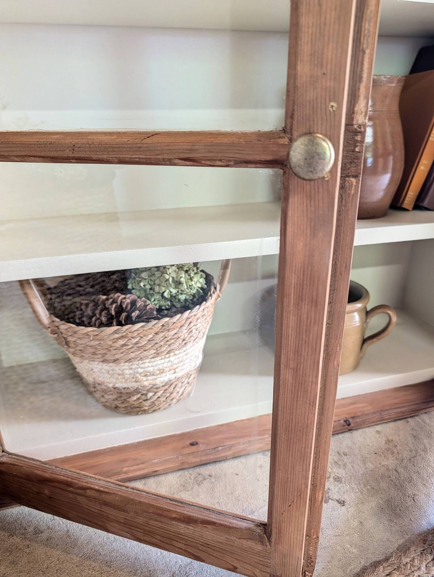Renovated old wall display cabinet