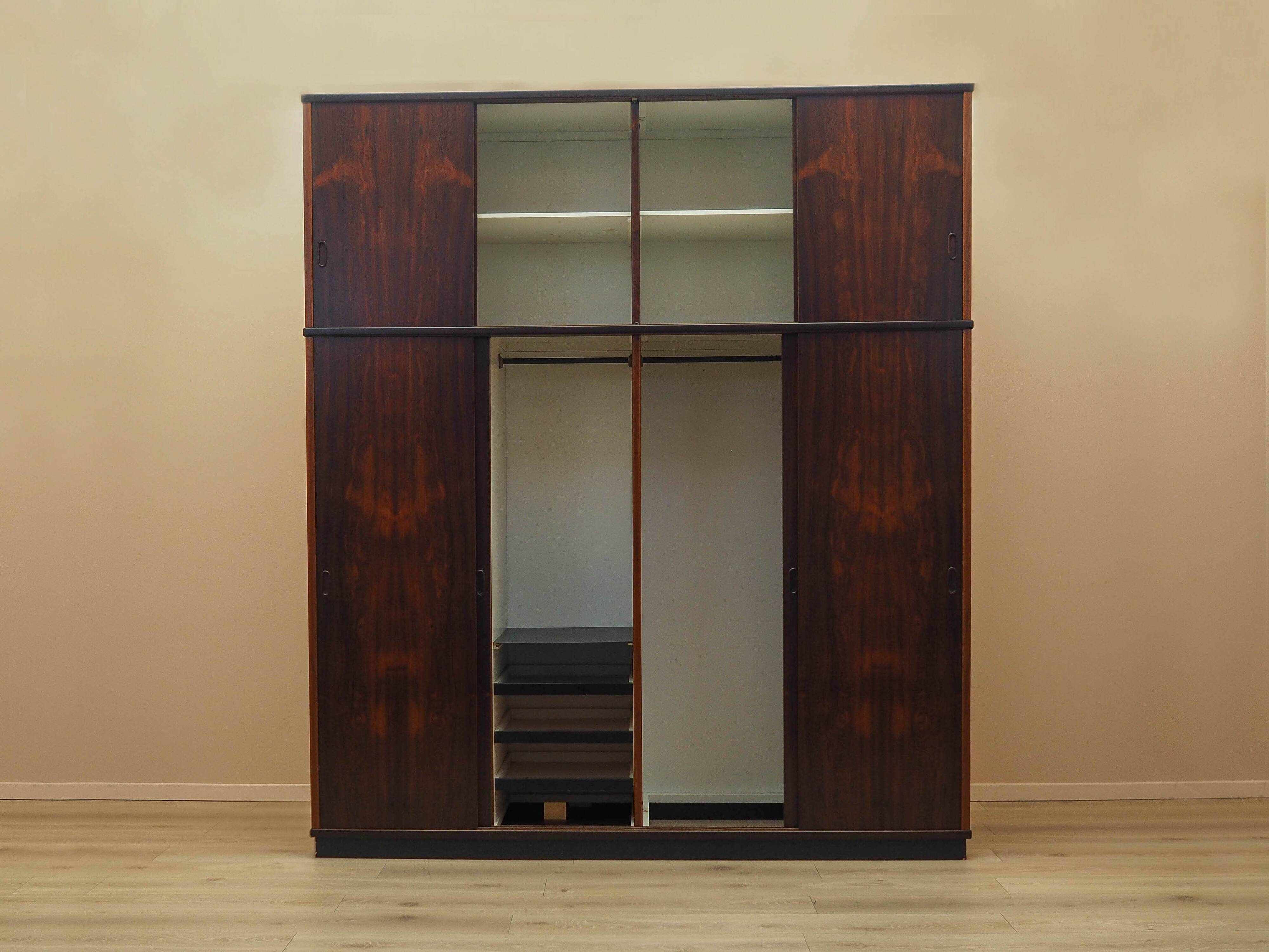 Rosewood wardrobe, Danish design, 1970s, made in Denmark