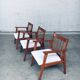 Mid-Century Modern Dutch Armchair Set, Netherlands, 1950s, Set of 3