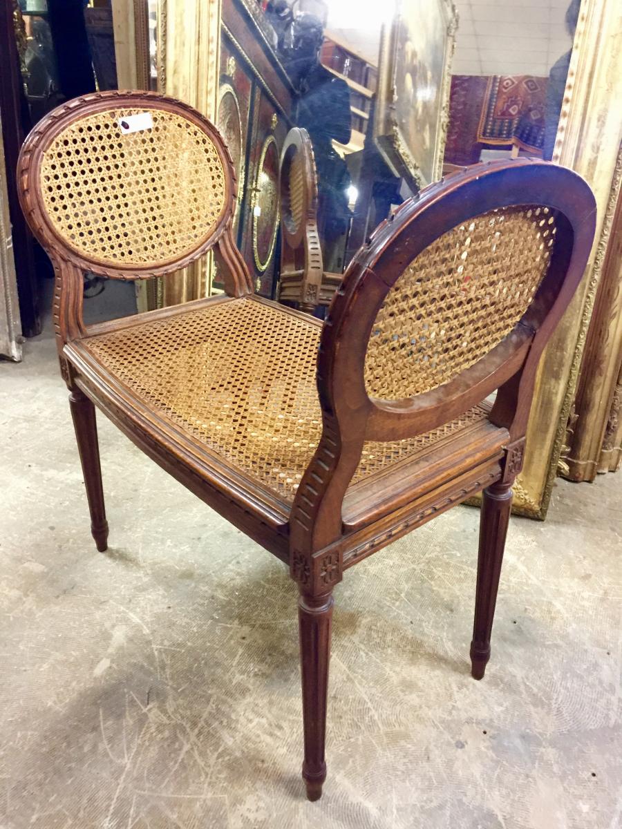 Seat in Louis XVI style caning