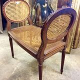 Banquette en cannage de style Louis XVI
