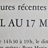 Exhibition poster, Deluca, 1987, 63 x 44 cm