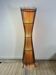 Kobe floor lamp metal and rattan 1990s Ht 170 cm