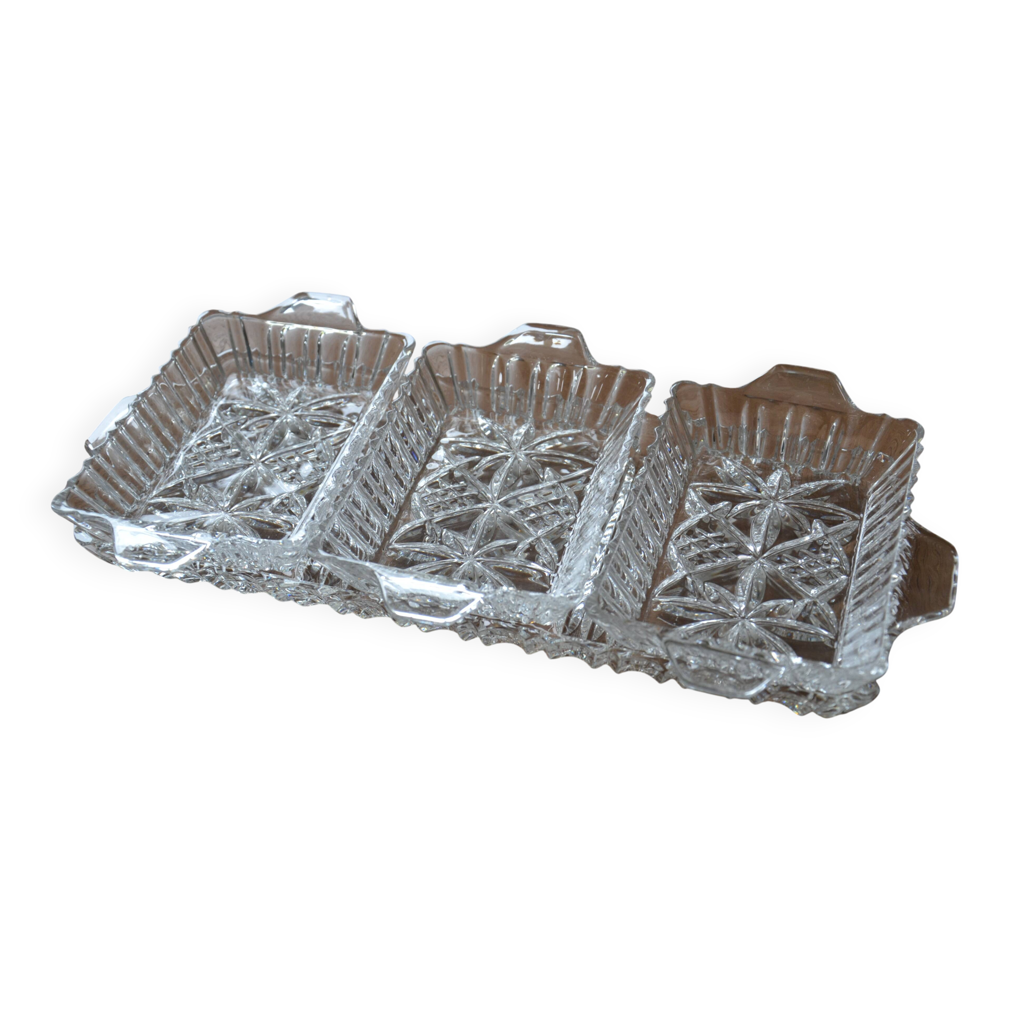 Crystal appetizer plates/trinkets