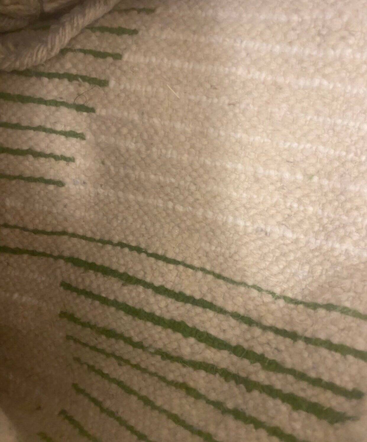 Green fir Berber rug and ecru – Authentic and original artisanal style